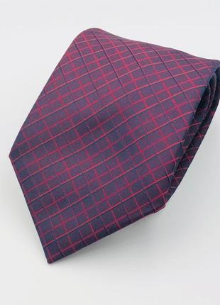 Краватка чоловіча широка темно-червона