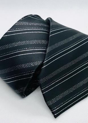 Краватка чоловіча чорний зі сріблом