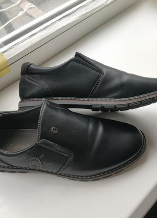 Туфли кожаные на стопу 24-24,5 см (о1)