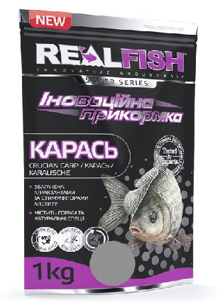 Прикормка RealFish Карась Малина 1кг