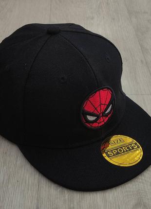 Кепка детская снепбек (Snapback) Человек Паук Черный 50-54р (2...