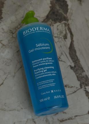 500мл гель для вмивання обличчя bioderma