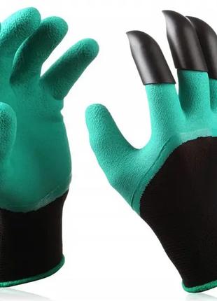 Садові рукавички з пластиковими кігтями, гумові рукавички для ...