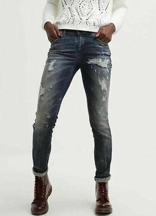 Оригинальные джинсы diesel grupee super slim skinny made in italy