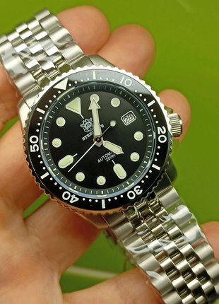 Годинник механічний Steeldive Ø41мм, 200М сапфір, хомаж Seiko SKX
