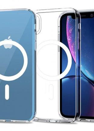Чехол для iPhone XR с MagSafe: Ультратонкий, Прозрачный и Защи...