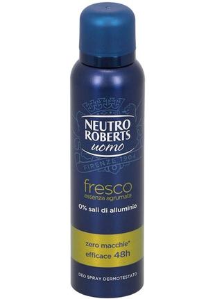 Дезодорант спрей чоловічий NEUTRO ROBERTS INVISIBLE fresco 150 мл