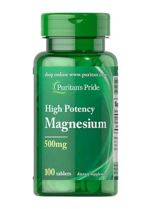 Magnesium 500 mg High Potency (100 tablets)