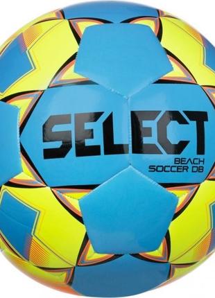 Мяч для пляжного футбола Select BEACH SOCCER DB v22 сине-желты...