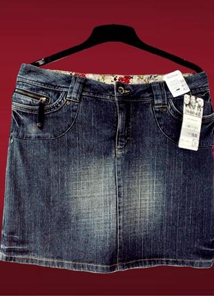 Новая брендовая джинсовая юбка "yessica". размер uk12/eur40 (m).