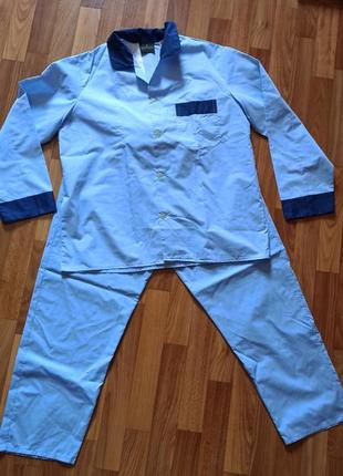 Голубая мужская пижама размер м