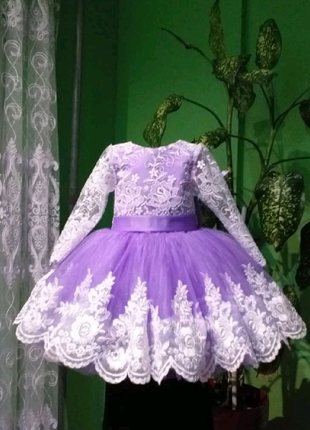 Нарядное  детское платье для принцесс в  от 1 года и больше