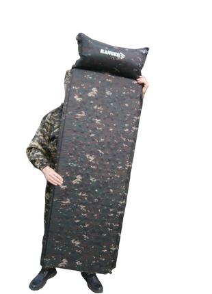 Самонадувний килимок каремат Ranger Batur Camo 185 см 60 см 2,...