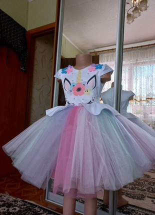 Единорожка детское платье для девочки