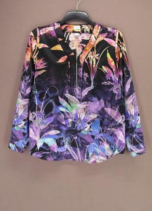 Красива брендова атласна кофта, блузка "mona". розмір eur40-42.