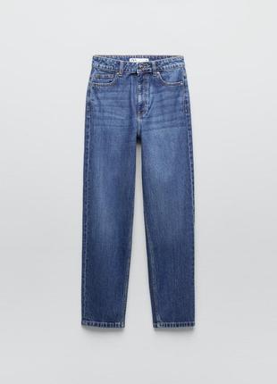 Джинси з високою посадкою mom fit zara - 34/38