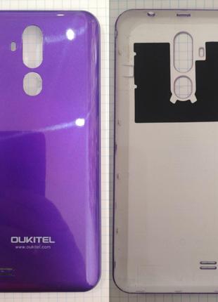 Задня кришка Oukitel C12 Pro фіолетова Б/У Service Original 100%