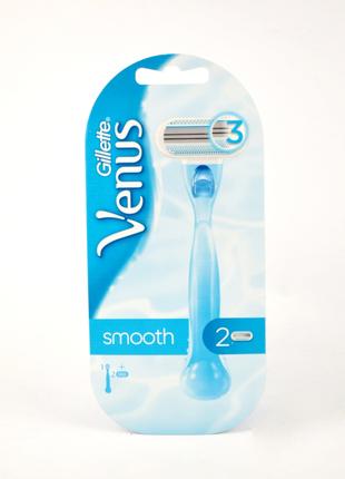Станок для бритья и 2 кассеты Gillette Venus Smooth Германия