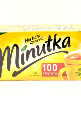 Чай чорний Minutka 100 пакетиків Польща