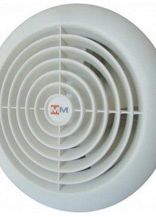 Вентилятор MMotors ММ 100 круглый тонкий с обратным клапаном д...