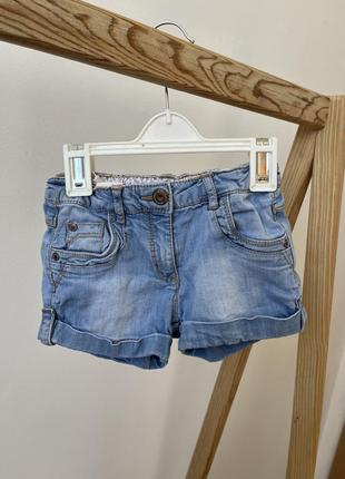 Детские джинсовые шорты 104 4 года шорты для девочки