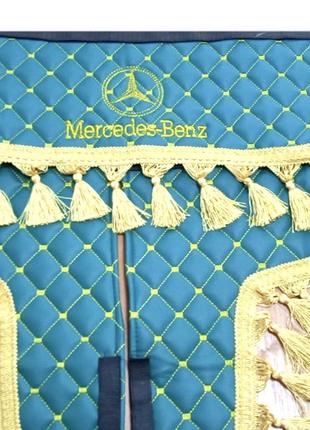 Штори в кабіну Мерседес MERСEDES-Benz світловідбиваючий логотип