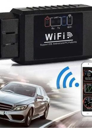 Сканер для диагностики автомобиля WI-FI OBD2 ELM327, Автосканер