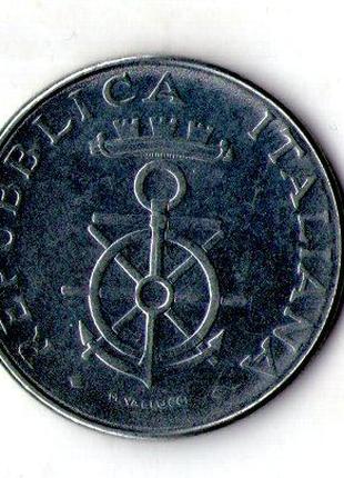 Италия 100 лир, 1981 100 лет со дня основания Морской Академии...