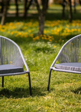 Комплект садових крісел 'Амелія'плетені меблі з ротангу