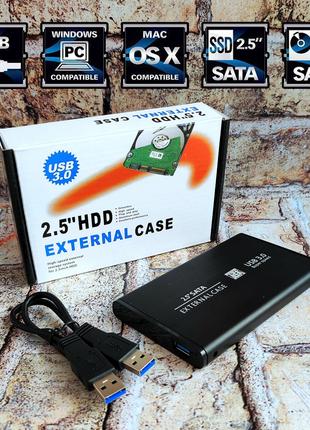 Зовнішній карман для HDD 2.5 USB 3.0 жорсткого диска HDD/SSD 2...