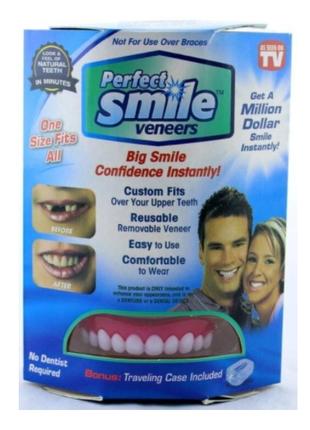 Виниры съемные для зубов верхней челюсти Perfect Smile Veneers
