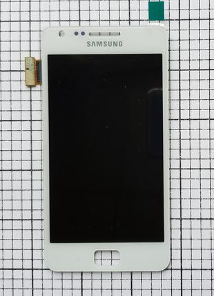 LCD дисплей Samsung i9100 Galaxy S2 з сенсором білий Original