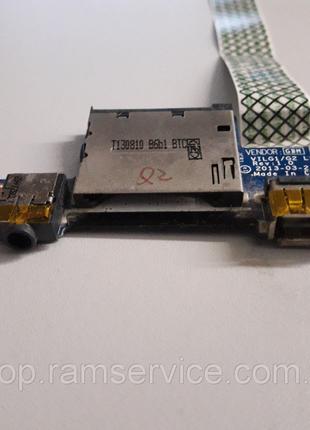 Card Reader плата с USB Audio разъемами для ноутбука Lenovo G5...