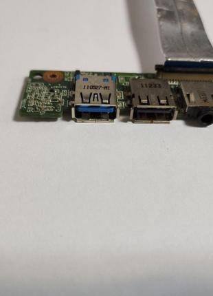 USB, Audio разъемы для ноутбука Asus U46S, 60-n5nio1000, б / у