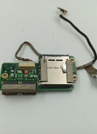 Плата USB та Card Reader, для ноутбука Asus X5EA, 69n0esg10b03...