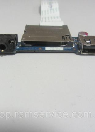 Плата USB, аудіо вихід, картрідер для ноутбука Lenovo G50, Z50...