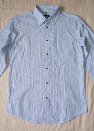 John adams slim fit (l 41/42) рубашка мужская натуральная