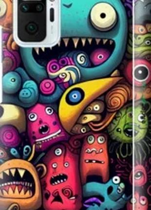 Чохол на Xiaomi Redmi Note 10 Pro Смішні монстри "5549c-2297-1...