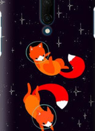 Чохол на OnePlus 7T Pro Лисички в космосі "4519u-1810-1852"