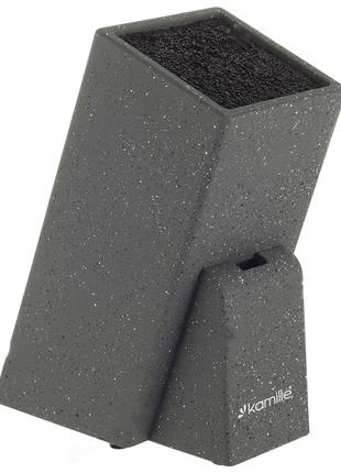 Подставка для ножей Kamille КМ-7614 gray