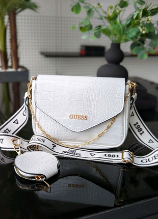 Сумка кросс боді Guess рептилія 2 в 1