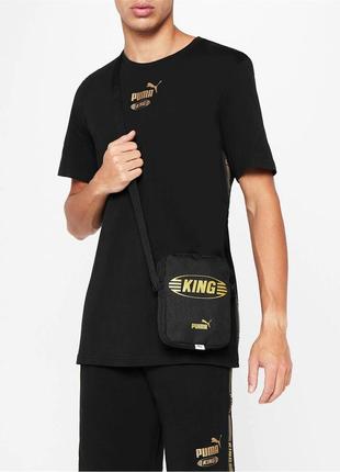 Puma king portable cross body bag black 079269 01 небольшая су...