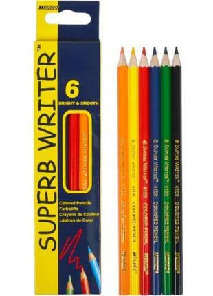 Карандаши цветные 6 цветов "MARCO" Superb Writer 4100-6CB