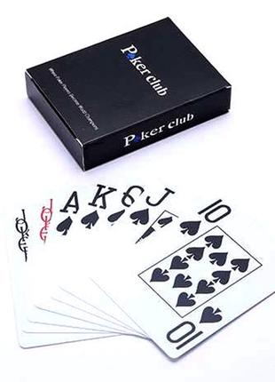 Пластиковые игральные карты "Poker Club" 54 карты