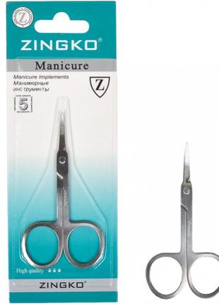 Ножницы маникюрные "Zingko Manicure" сталь, изогнутые 9 см