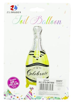 Кулька фольгована, пляшка Celebrate