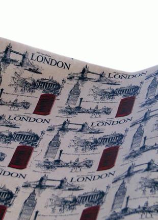 Бумага для упаковки подарков "крафт London бежевый", Unison, П...