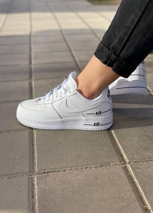 Nike air force double air “white black”