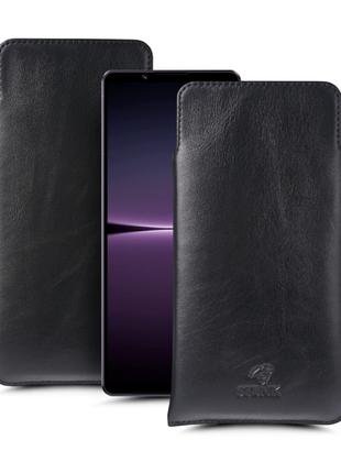 Футляр Stenk Elegance для Sony Xperia 1 IV Чёрный