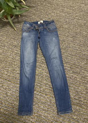Оригинальные синие прямые джинсы ltb низкая посадка s m